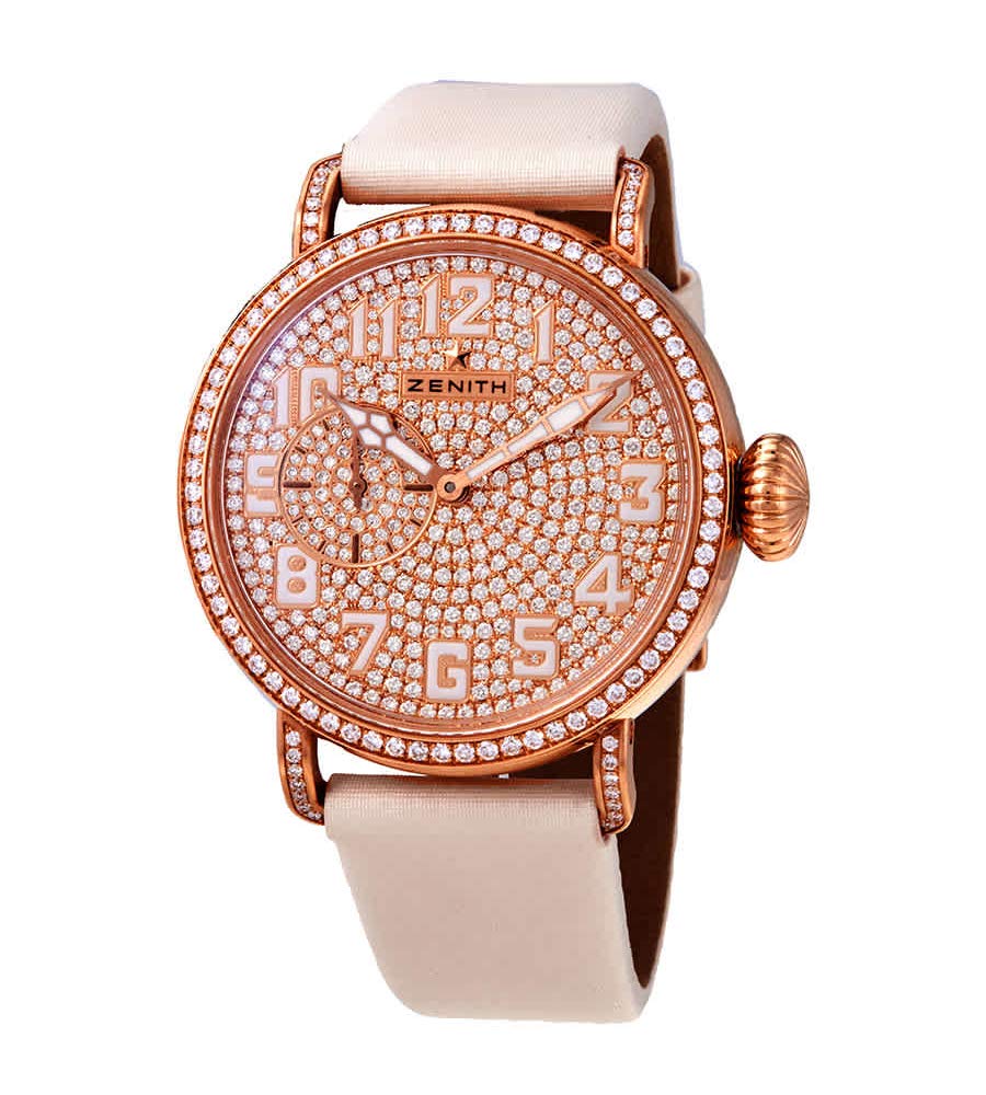 Women's Rose Gold Automatic Watch with Diamond Dial