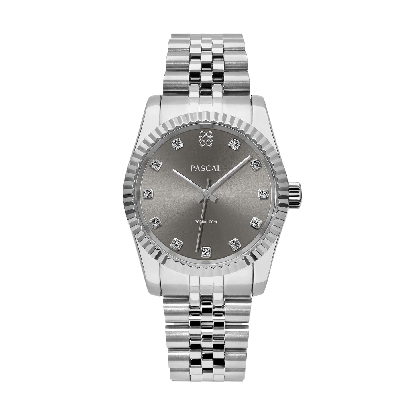 Diamond Quartz Watch with Sapphire Crystal Glass