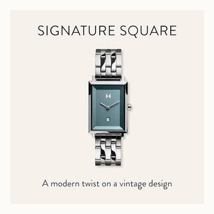 Women's Minimalist Square Watch with Interchangeable Strap