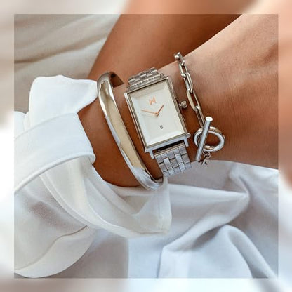 Women's Minimalist Square Watch with Interchangeable Strap