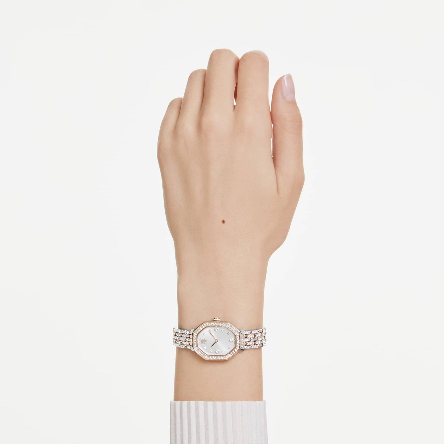 Women's Rose Gold Octagon Bracelet Watch