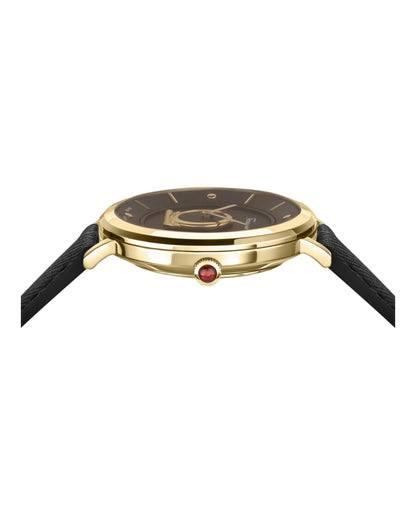 Women's Leather Strap Watch with Classic Design