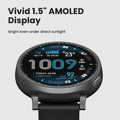AMOLED Fitness Smart Watch with GPS and Offline Maps
