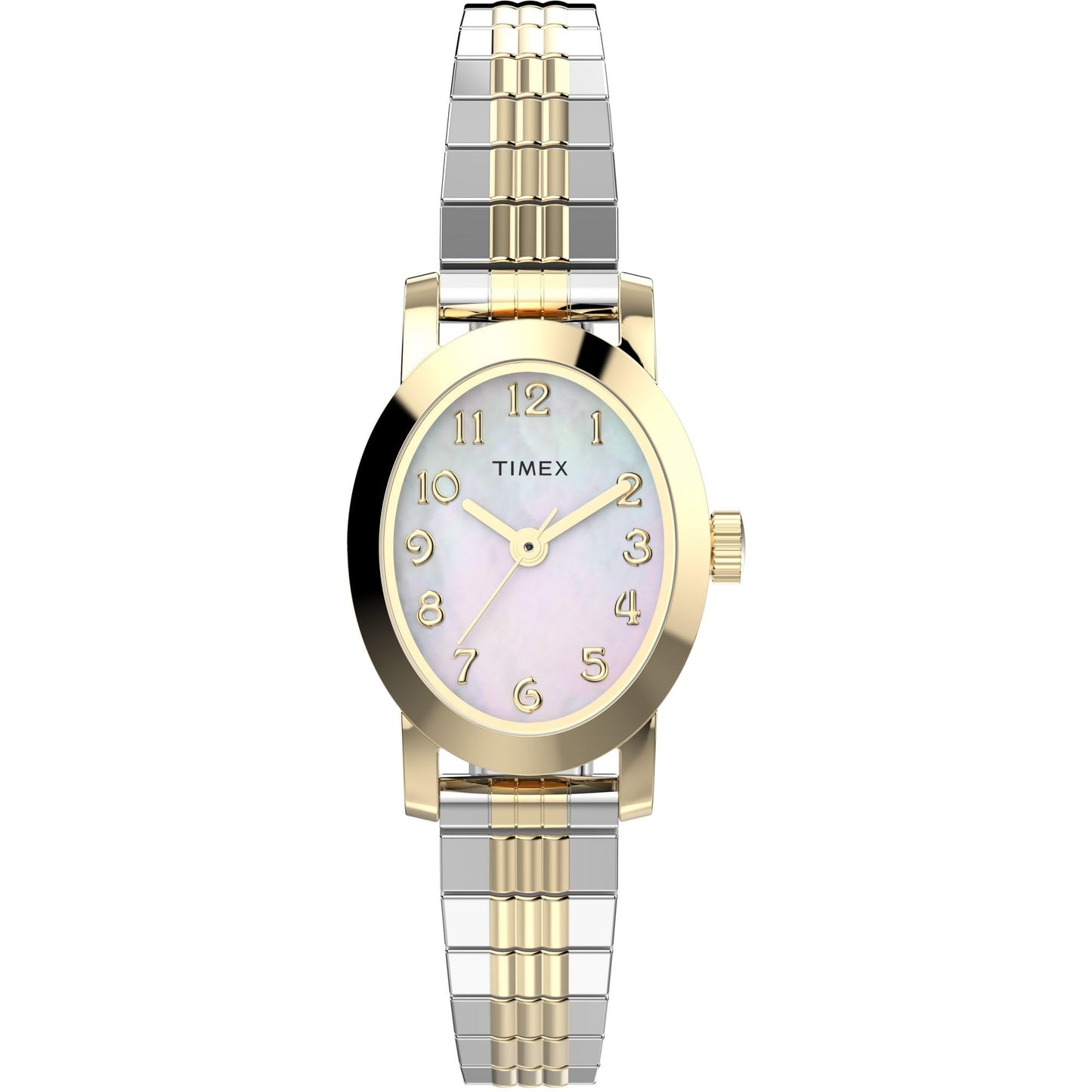 Women's Pearl Dial Watch with Gold Tone Case