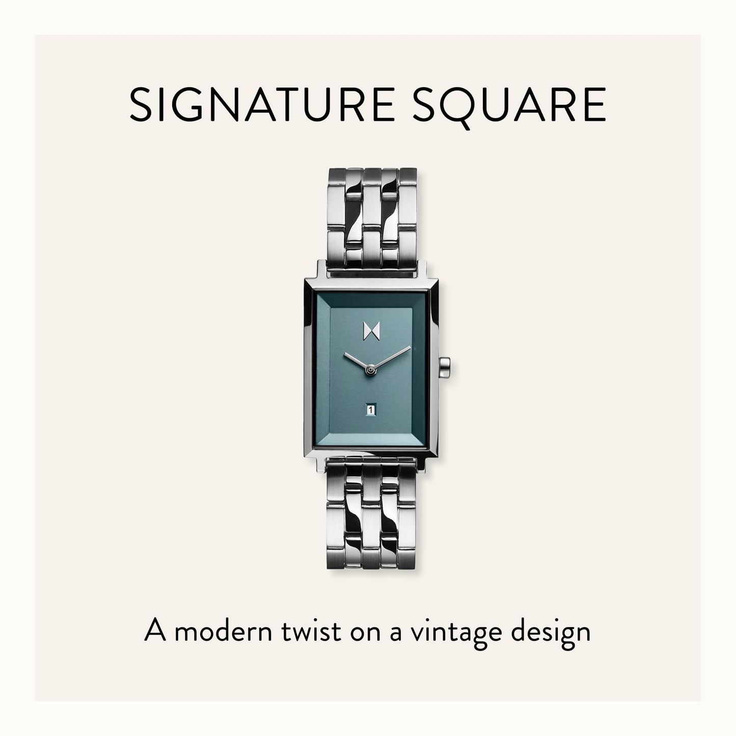Women's Minimalist Square Watch with Interchangeable Strap