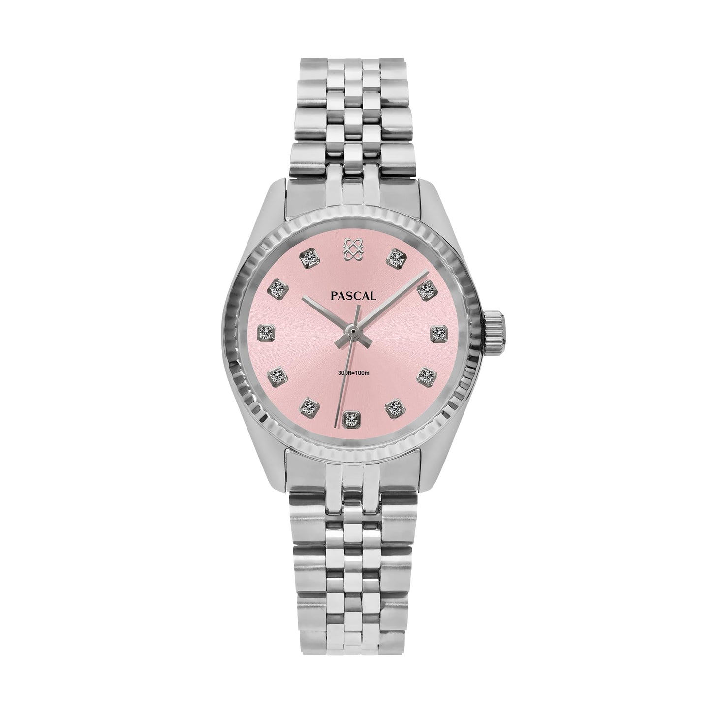 Diamond Quartz Watch with Sapphire Crystal Glass