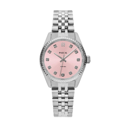 Diamond Quartz Watch with Sapphire Crystal Glass