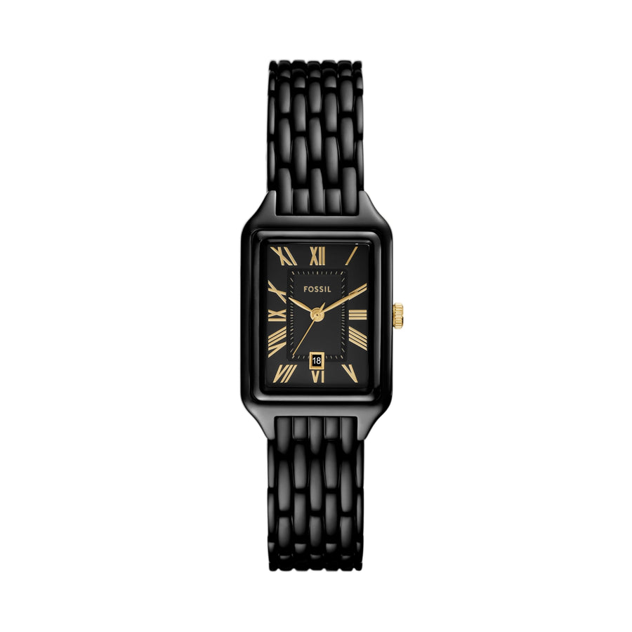 Women's Rectangular Stainless Steel Quartz Watch
