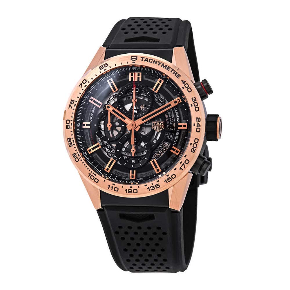 Men's Automatic Skeleton Dial Chronograph Watch