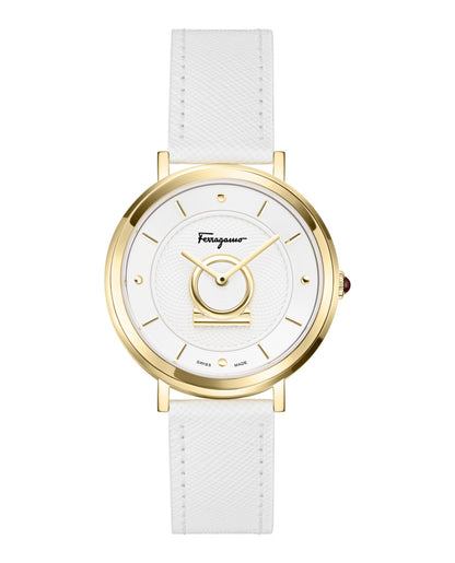 Women's Leather Strap Watch with Classic Design