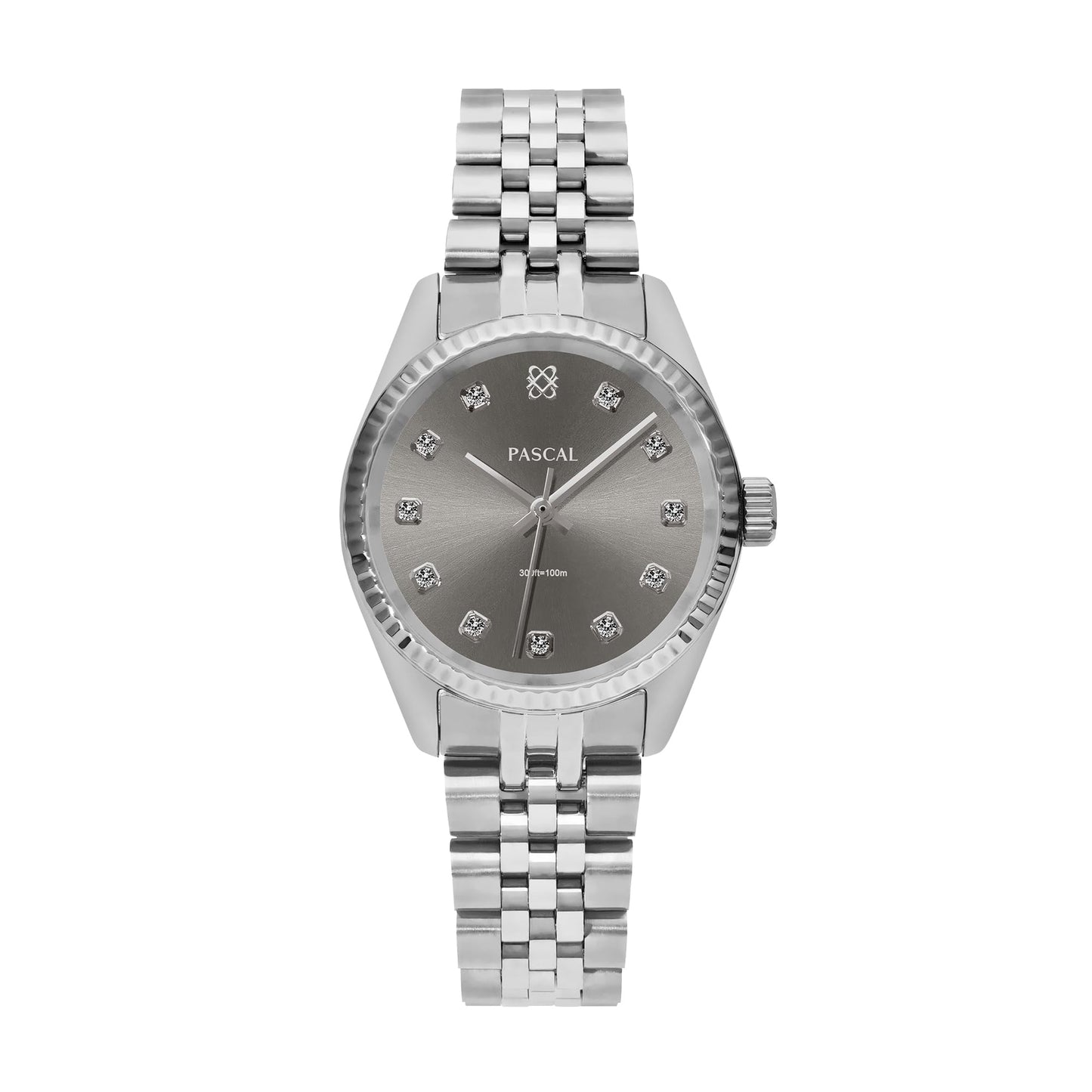 Diamond Quartz Watch with Sapphire Crystal Glass