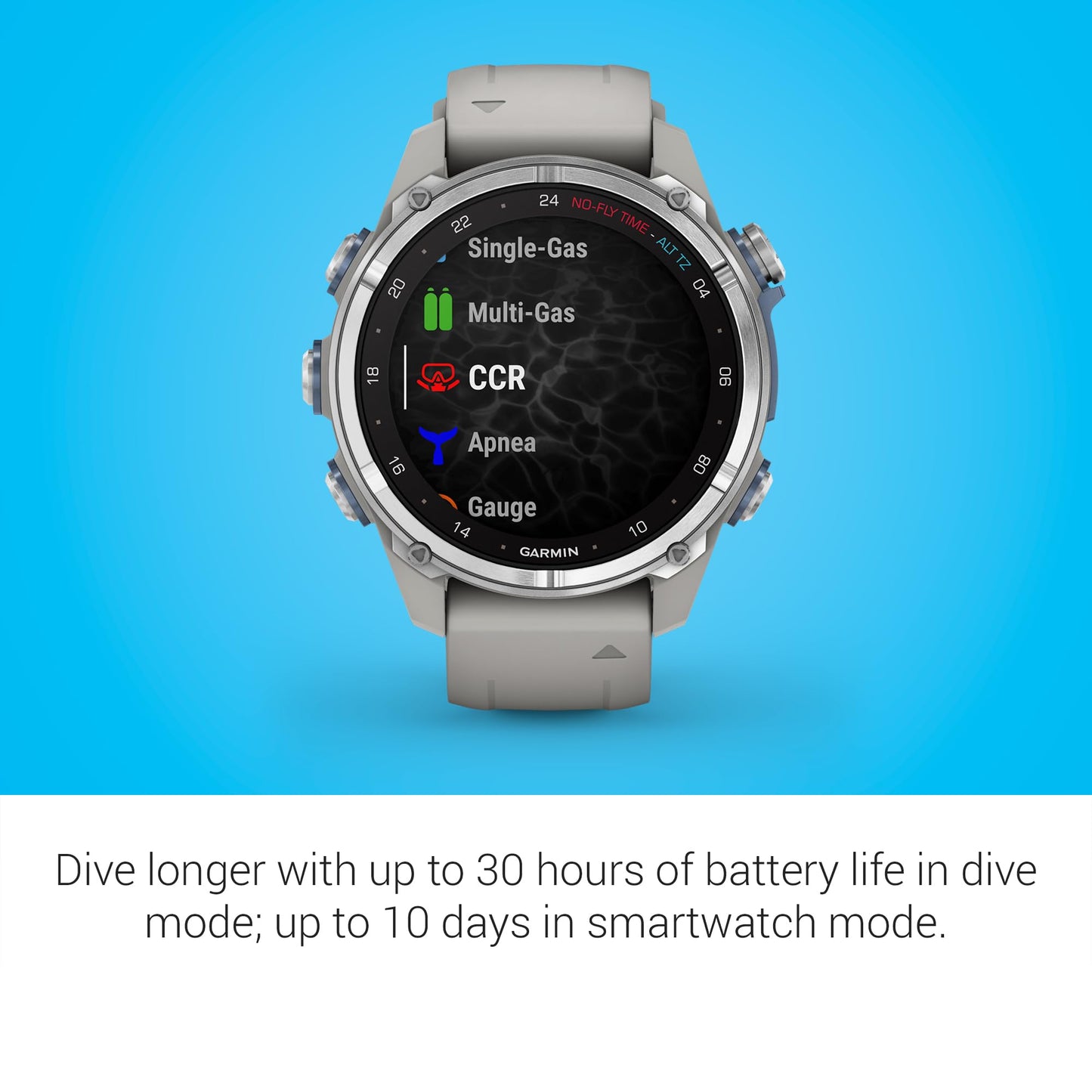 Men's AMOLED GPS Dive Computer Watch 200M