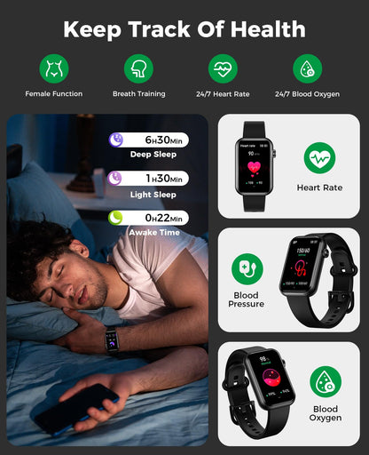 SOUYIE Smart Watch Fitness Tracker (Answer/Make Call)