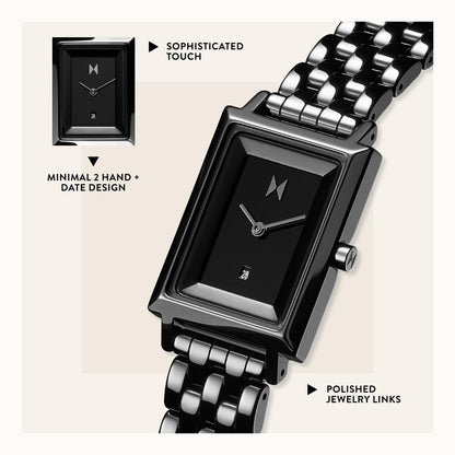 Women's Minimalist Square Watch with Interchangeable Strap