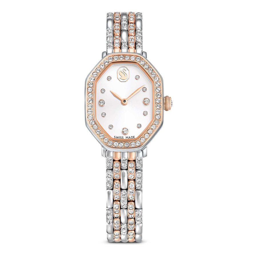Women's Rose Gold Octagon Bracelet Watch