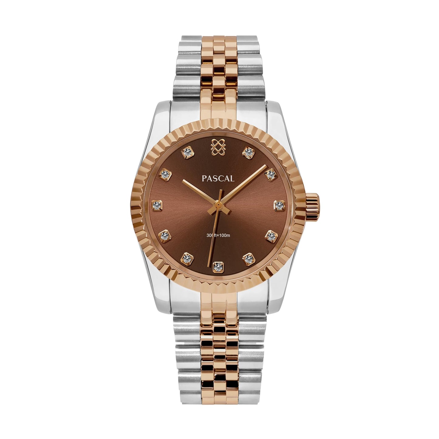 Diamond Quartz Watch with Sapphire Crystal Glass