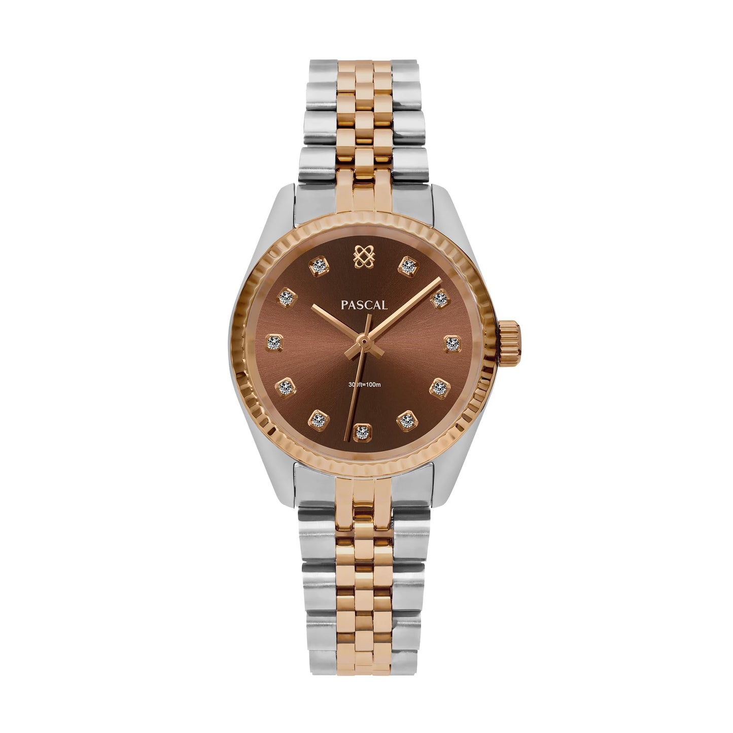 Diamond Quartz Watch with Sapphire Crystal Glass