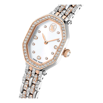 Women's Rose Gold Octagon Bracelet Watch