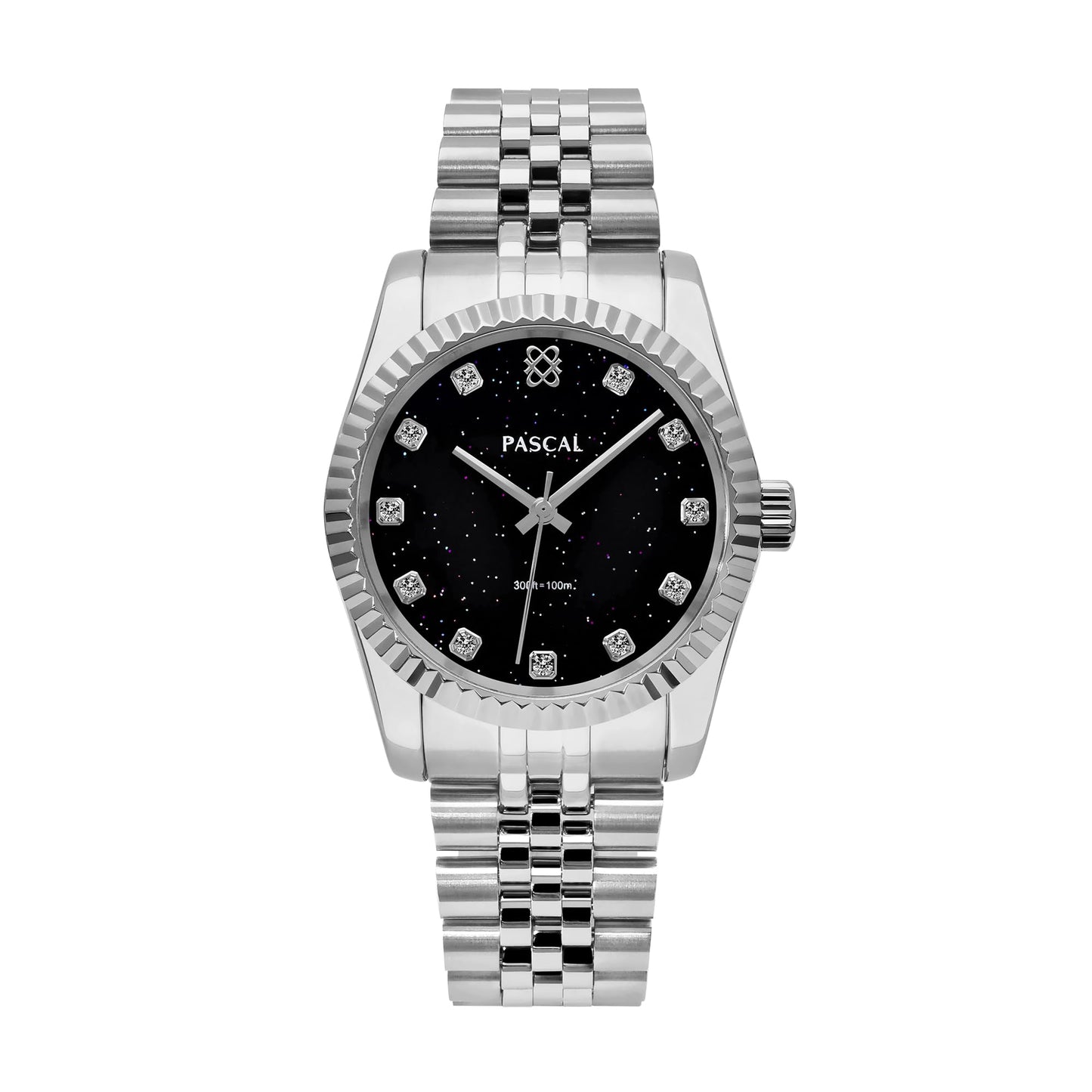 Diamond Quartz Watch with Sapphire Crystal Glass