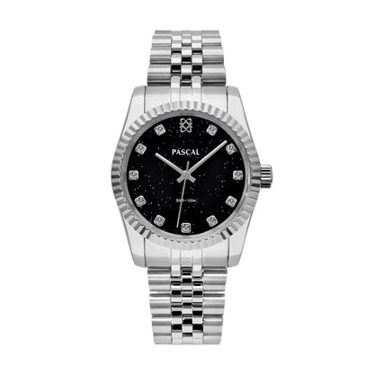 Diamond Quartz Watch with Sapphire Crystal Glass