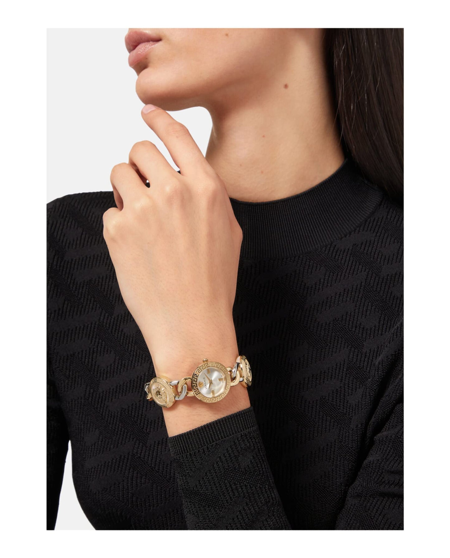 Women's Stud Detail Luxury Quartz Watch