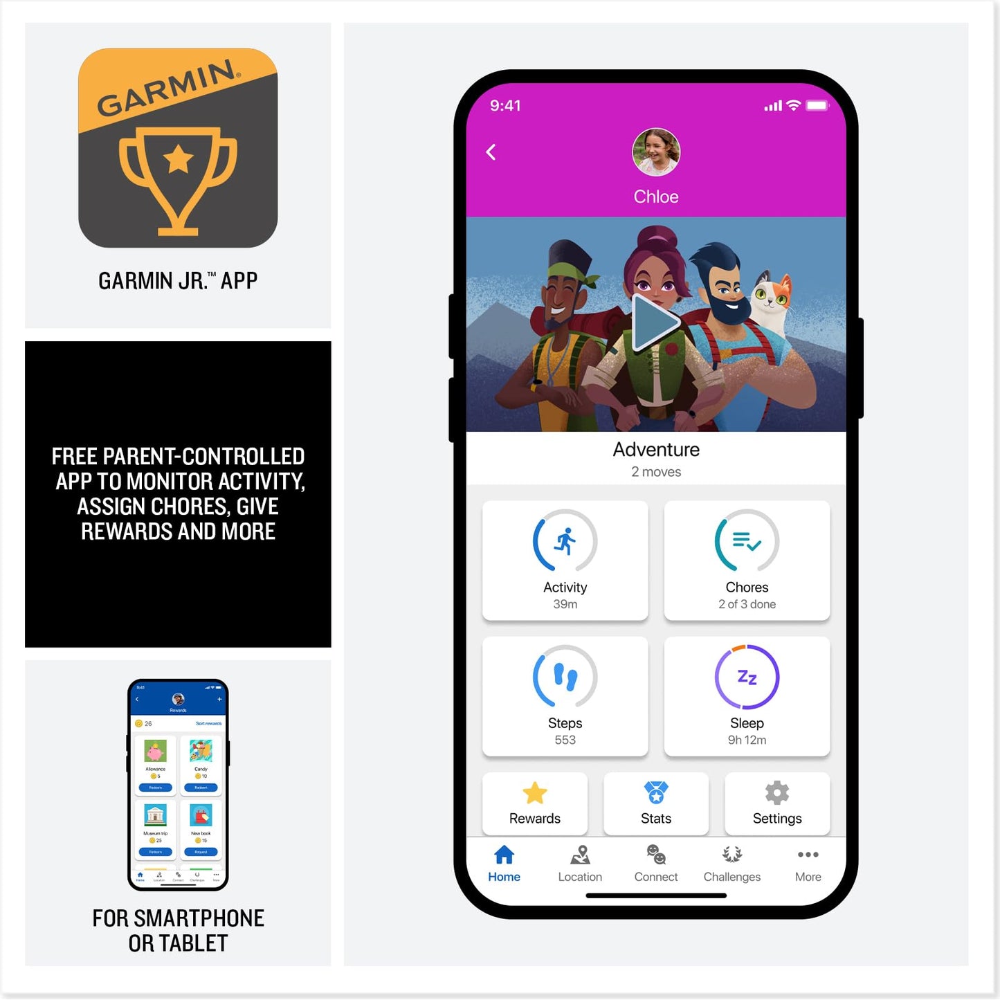 Kids Smart Watch with GPS Calling and Tracking