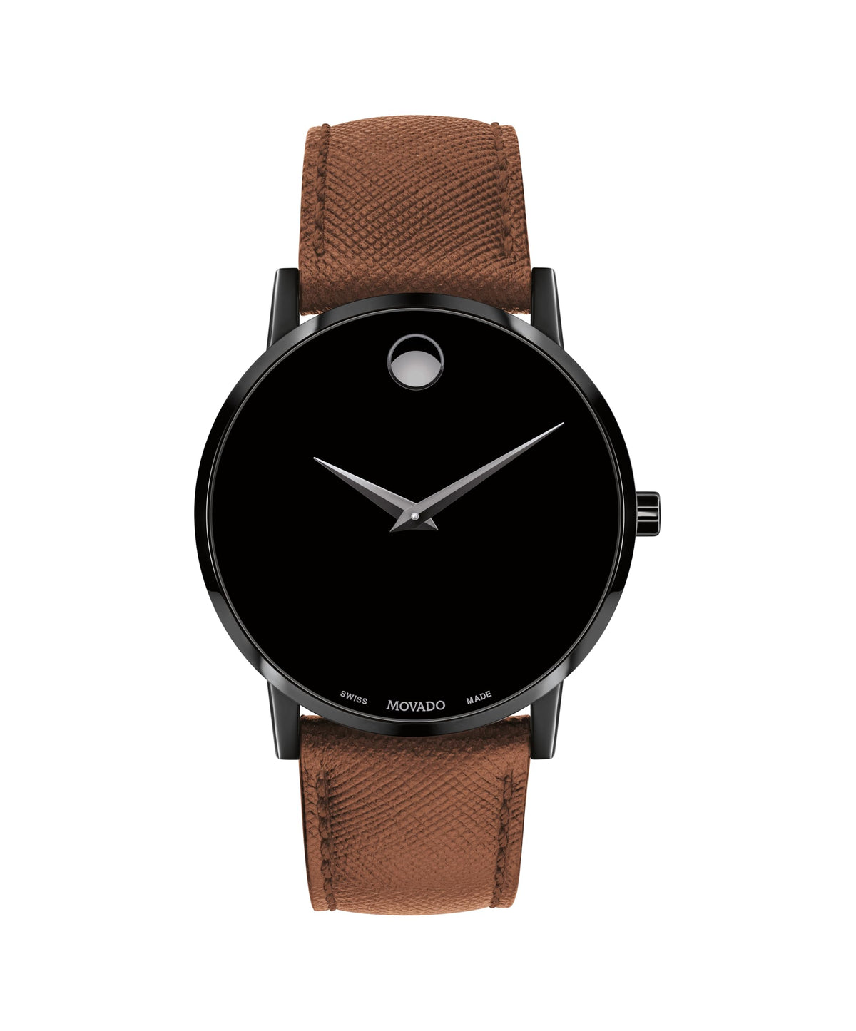 Men's Swiss Quartz Watch with Leather Strap