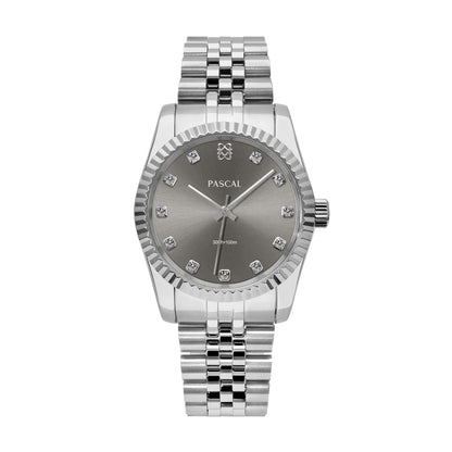 Diamond Quartz Watch with Sapphire Crystal Glass