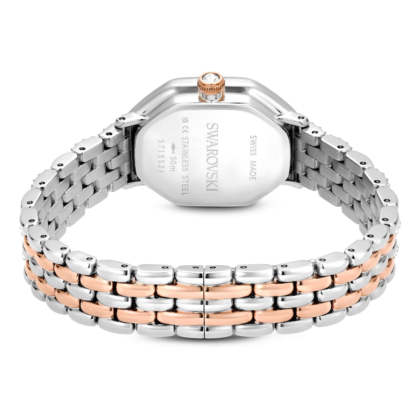 Women's Rose Gold Octagon Bracelet Watch