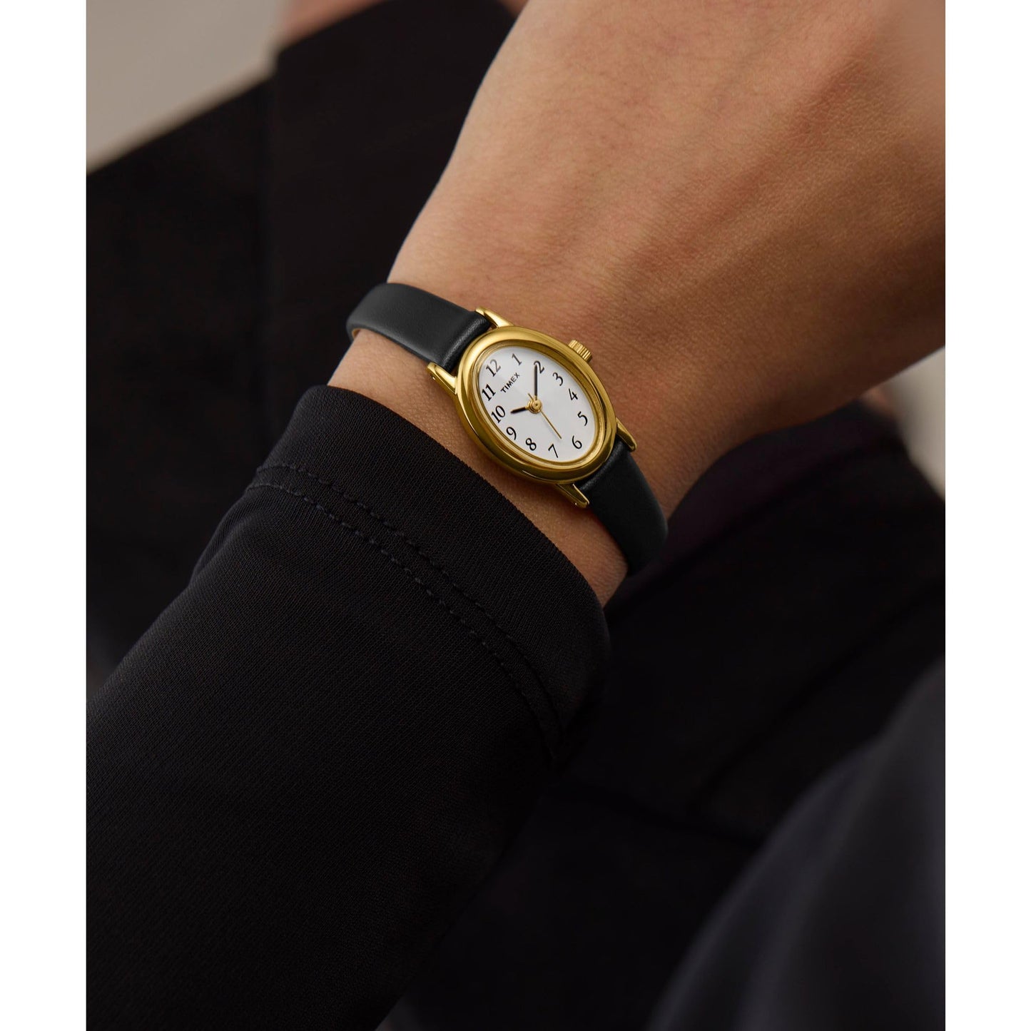 Women's Pearl Dial Watch with Gold Tone Case