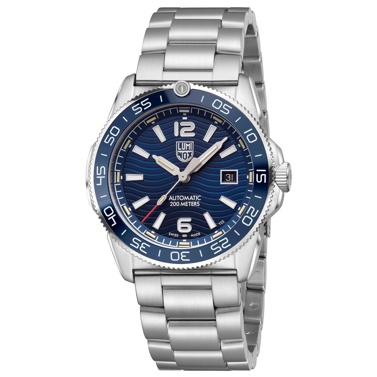 Men's 42mm Automatic Blue Diver Watch