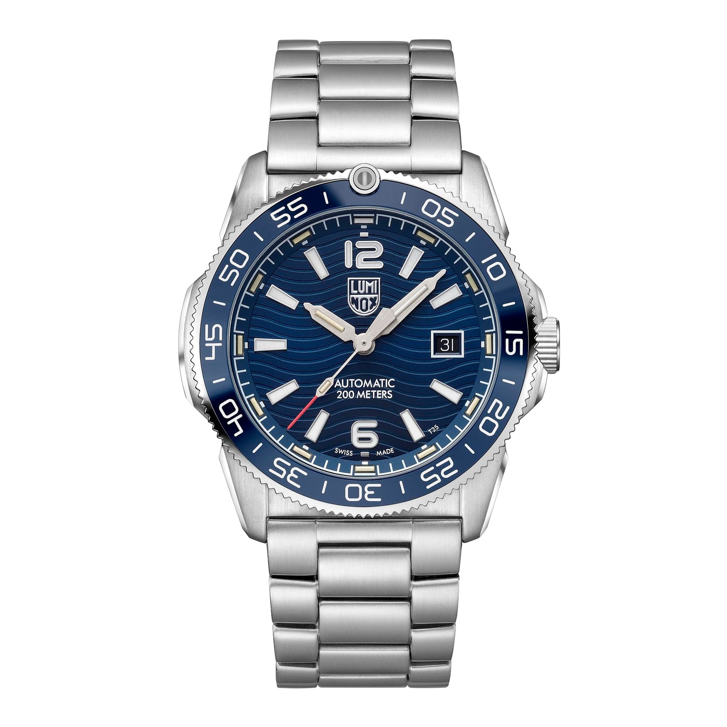 Men's 42mm Automatic Blue Diver Watch