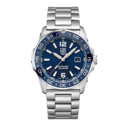 Men's 42mm Automatic Blue Diver Watch