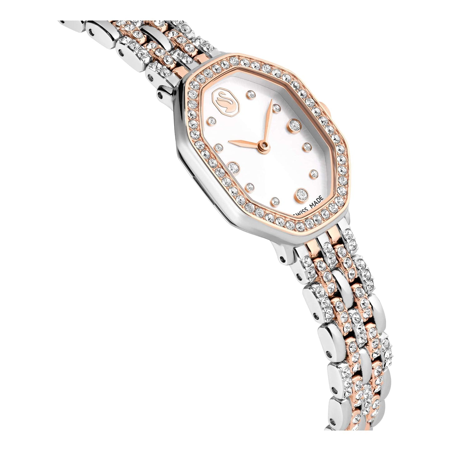 Women's Rose Gold Octagon Bracelet Watch