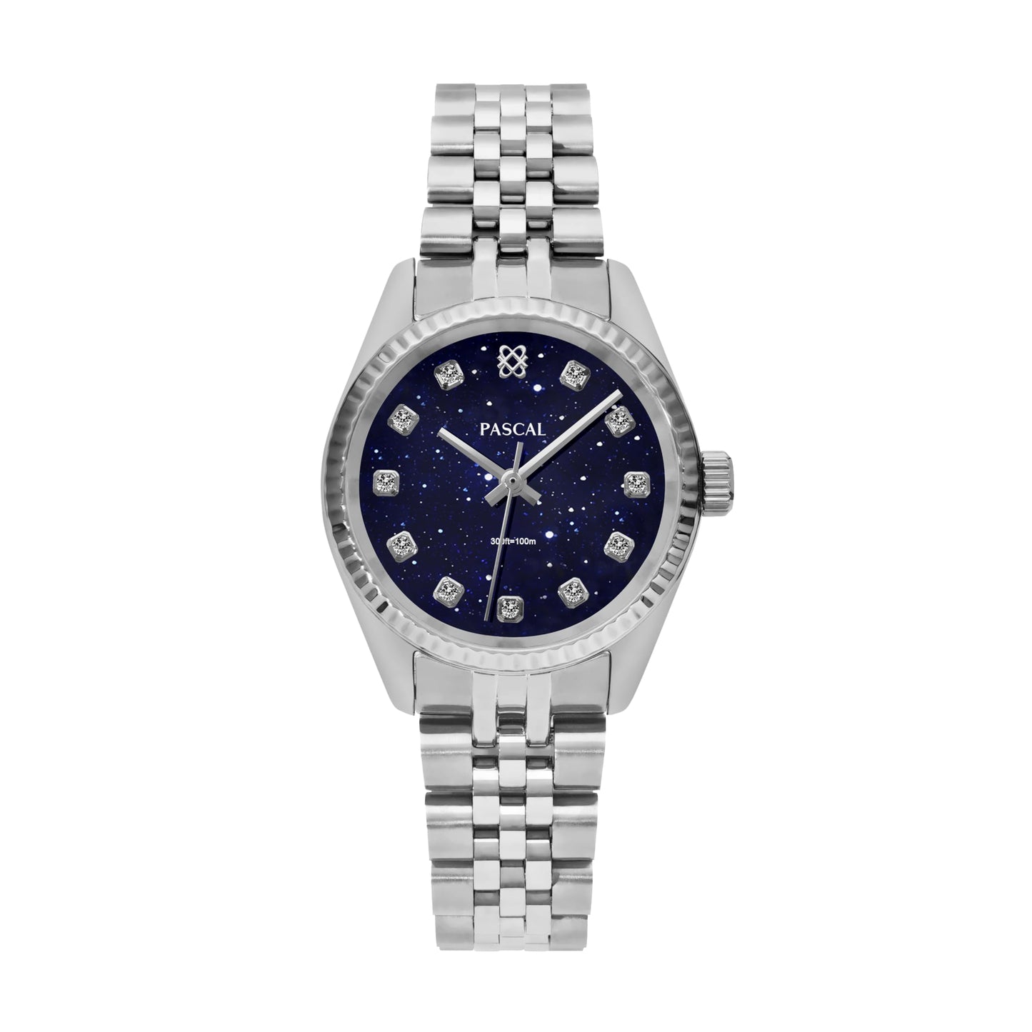 Diamond Quartz Watch with Sapphire Crystal Glass