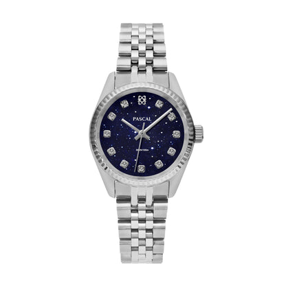 Diamond Quartz Watch with Sapphire Crystal Glass