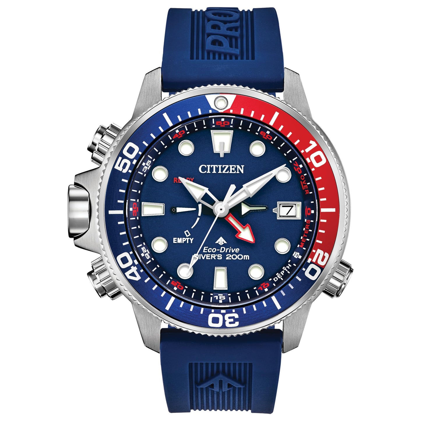Men's Eco-Drive Depth Meter Diver Watch