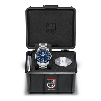 Men's 42mm Automatic Blue Diver Watch
