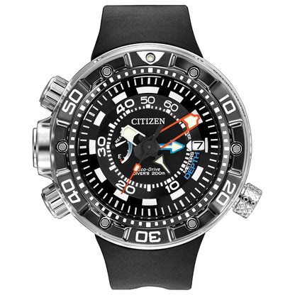 Men's Eco-Drive Depth Meter Diver Watch