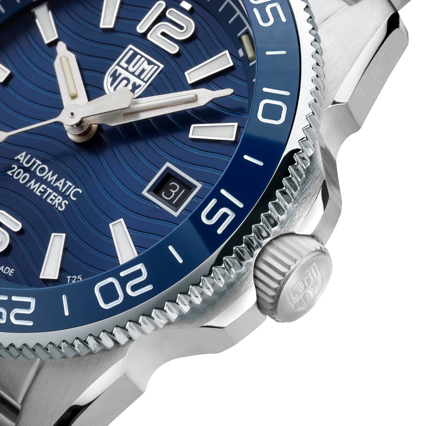 Men's 42mm Automatic Blue Diver Watch