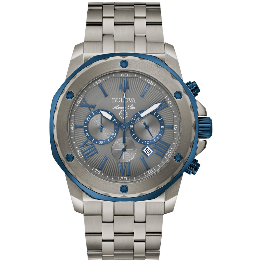 Men's Marine Chronograph Quartz Watch 44mm