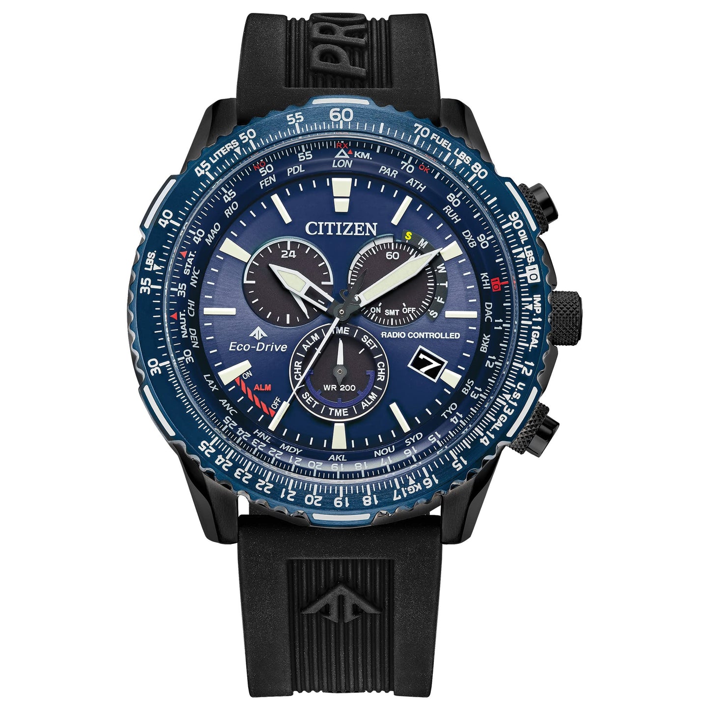 Men's Eco-Drive Pilot Chronograph Watch